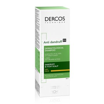 Vichy Sampon Dercos anti-matreata pentru par normal si uscat (Concentratie: Sampon, Gramaj: 390 ml Rezerva)