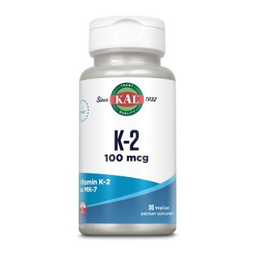 Vitamina K2 100mcg Kal, 30 capsule, Secom