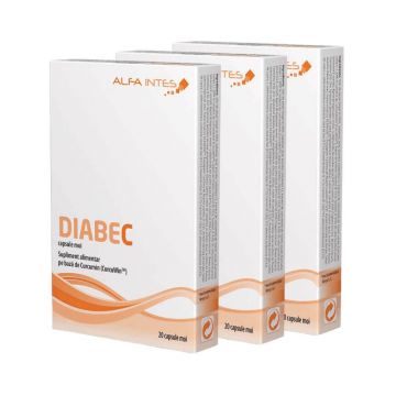 Diabec, 3 x 20 capsule, Alfa Intes