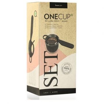 Filtre pentru cafea, 60 bucati + suport de prindere, 1 bucata, Finum
