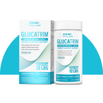 Formulă avansată pentru slăbit GlucaTrim Total Lean, 120 capsule, GNC 