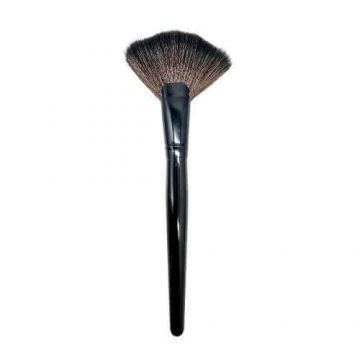 Pensula evantai pentru iluminator, Makeup, Fan Brush, Negru