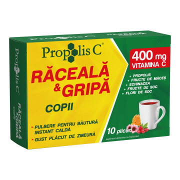 Propolis C răceală și gripă copii, 10 plicuri, Fiterman Pharma 