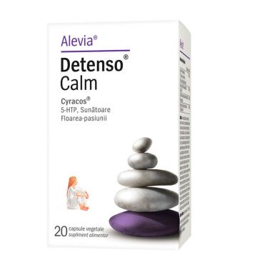 Supliment impotriva starilor de stres Detenso Calm, 20 capsule, Alevia