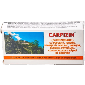 Supozitoare Carpizin, 10 bucati, Elzin Plant