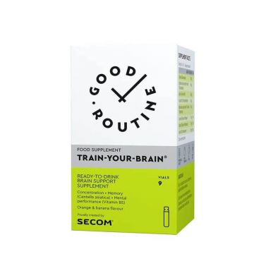 Train Your Brain Good Routine, 9 fiole buvabile x 25 ml, Secom