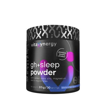 VitaXynergy GH+ Sleep Powder cu aroma de coacaze negre x 315 g