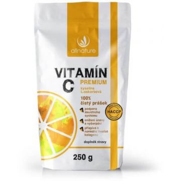 Allnature Vitamina C pulbere Premium 250 g