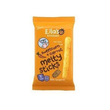 Bețișoare organice de porumb și morcov de la Ella's Kitchen 16 g