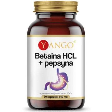 Betaina HCL + pepsină 90 capsule Yango