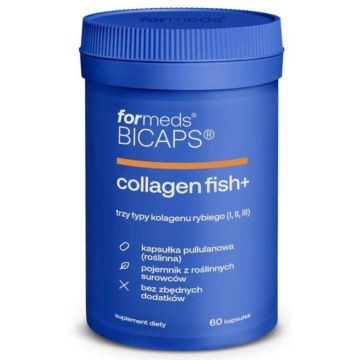 Bicaps Colagen Fish+ (colagen de pește) 60 capsule Formeds