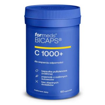 BICAPS Vitamina C 1000+ PLUS vitamina C, 60 capsule, Formeds