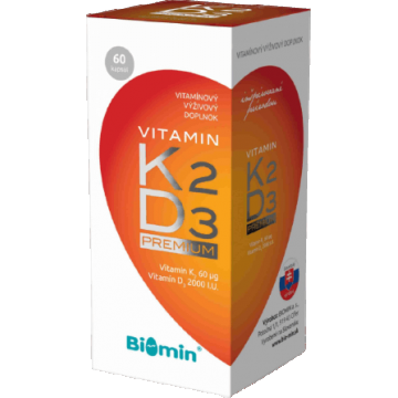 Biomin Vitamina K2, D3 premium 60 capsule