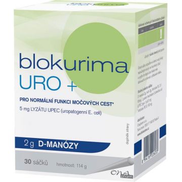 Blokurima URO+ 2g D-mannose pliculețe 30 buc