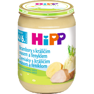 Cartofi HiPP cu carne de iepure și fenicul 190 g