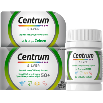 Centrum Silver 50+ fără gluten, 30 comprimate