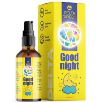 Delta Direct Good Night Melatonină lichidă cu dozator sub limbă portocaliu 30 ml