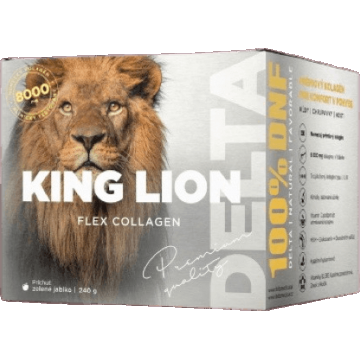 Delta KING LION flex COLLAGEN 8000 mg aromă de măr verde 240 g