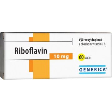 Generica Riboflavină 10 mg 60 comprimate