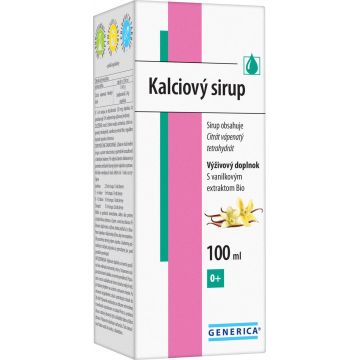 Generica Sirop de calciu cu aromă de vanilie 100 ml