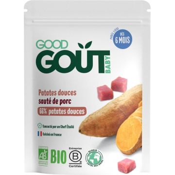 Good Goût BIO Cartofi dulci cu carne de porc 190 g