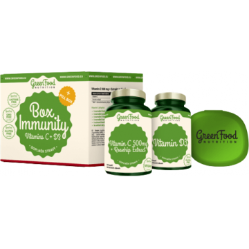 GreenFood Nutrition Box Imunitate + Pillbox 2 x 60 capsule