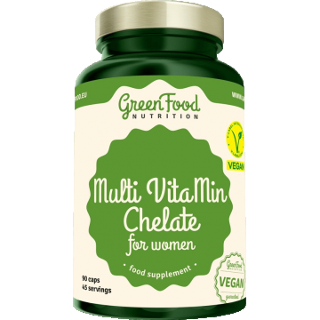 GreenFood Nutrition Multi VitaMin Chelate pentru femei 90 capsule