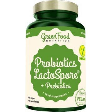 GreenFood Nutrition Probiotice LactoSpore® + Prebiotice 60 capsule