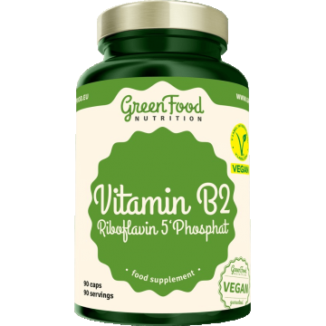 GreenFood Nutrition Vitamina B2 Riboflavină 5'Fosfat 90 capsule