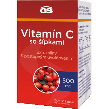 GS Vitamina C 500 cu săgeți 100+20 comprimate