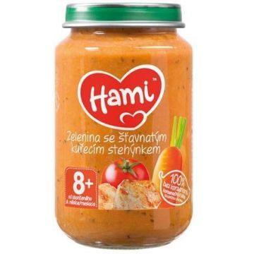 Hami Piure de legume cu picior de pui suculent 200 g