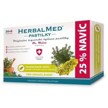 HerbalMed Pastiluțe pentru expectorație - Dr. Weiss 30 pastiluțe