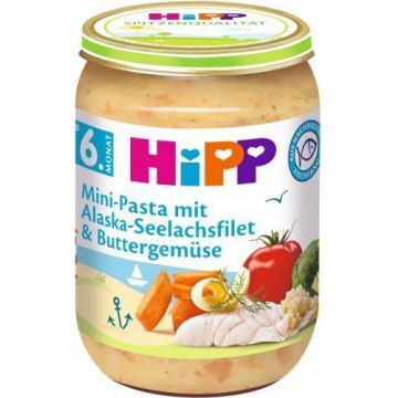 HiPP Mini paste cu cod de Alaska în legume cu unt 190 g