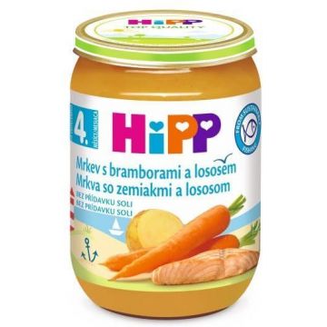 HiPP Morcovi cu cartofi și somon 190 g