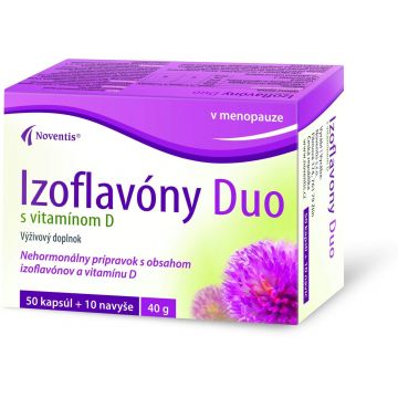 Noventis Isoflavones Duo cu vitamina D 60 capsule