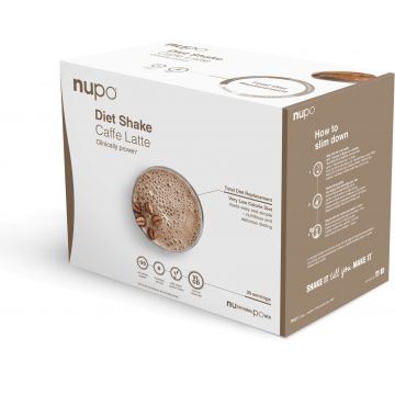 Nupo pulbere de băutură dietetică - Caffe Latté (pachet valoric) 960 g 30 buc