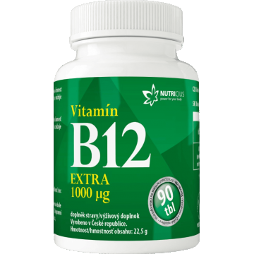 Nutricius Vitamina B12 Extra 1000 μg 90 comprimate