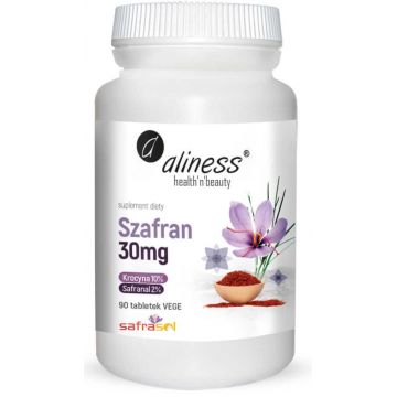 Șofran Safrasol 2%/10% 30 mg (90 comprimate) Aliness