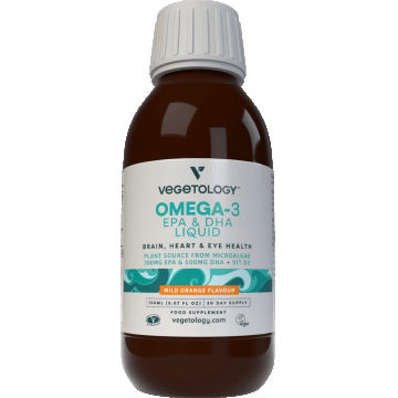 Omega-3 lichid (aromă ușoară de portocale) 150 ml
