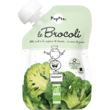 Popote Capsulă organică de broccoli 120 g