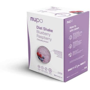 Pulbere de băut Nupo Diet - aromă de afine și zmeură 384 g