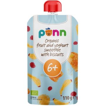 Salvest Põnn BIO Smoothie de fructe cu iaurt și biscuiți 110 g