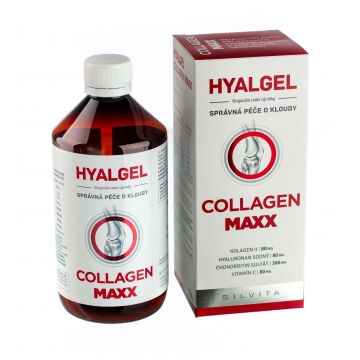 Silvita HYALGEL COLLAGEN MAXX preparat lichid cu aromă de portocale 500 ml