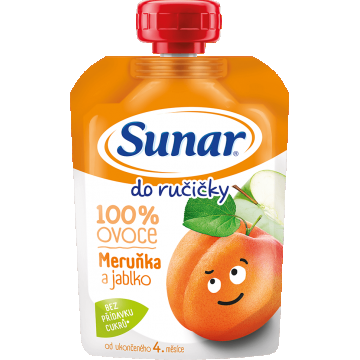 Sunar Do ručičky capsulă de fructe caise 4m+ 1 x 100 g