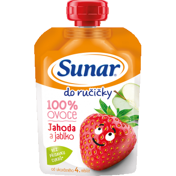 Sunar Do ručičky capsulă de fructe căpșuni 4m+ 100 g