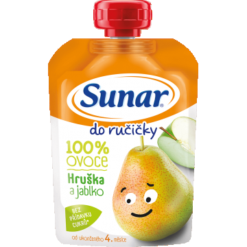 Sunar Do ručičky capsulă de fructe pere 4m+ 1 x 100 g