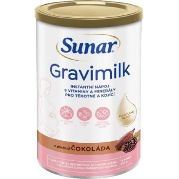 Sunar Gravimilk cu aromă de ciocolată pentru femeile însărcinate și care alăptează 450 g