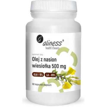 Ulei de semințe de primrose de seară 9%/85% 500 mg (90 capsule) Aliness