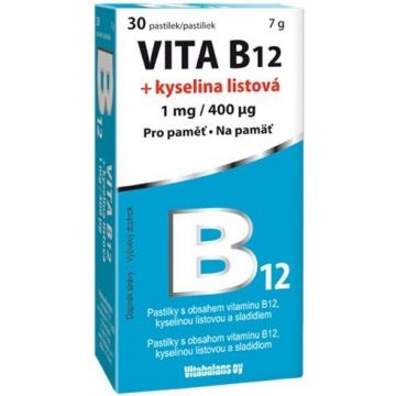Vitabalans Oy VITA B12 + acid folic 30 pastile