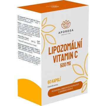 Vitamina C lipozomală Aporosa 500 mg 60 capsule tari